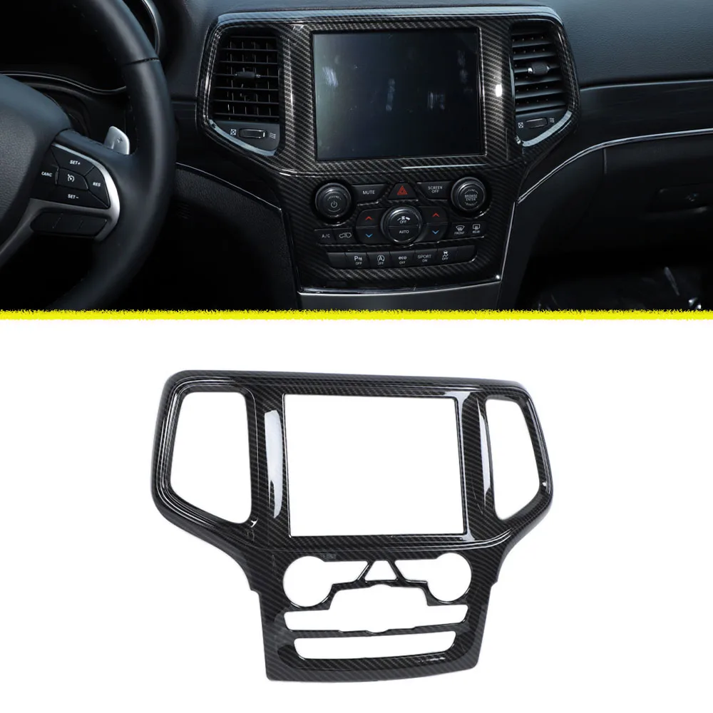 

Navigation Decoration Cover Trim Dashboard Sticker for Jeep Grand Cherokee 2019 2020 2021 2022 2023 Car Interior Accessory ABS