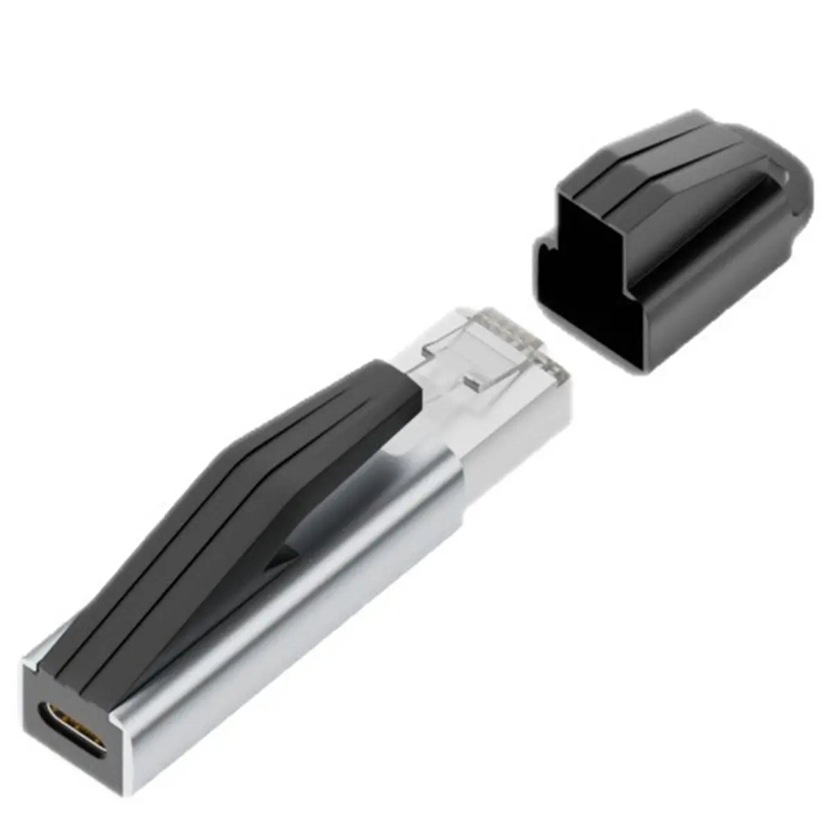 SWXF USB-C Female to RJ45 Male Gigabit Ethernet Adapter 1Gbps Portable Network Card for Laptops Pro Switch