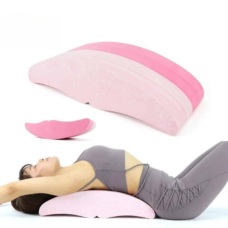 2-in-1 back stretch balance plate lumbar support ABS + stainless steel ergonomic design for back pain relief, suitable for yoga