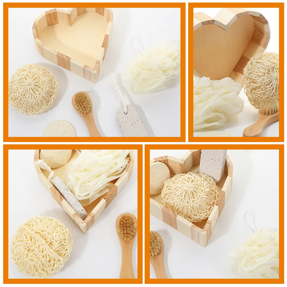 

1 комплект премиум-класса для купания, набор инструментов для отшелушивания кожи, шлифовки ног, скрабания тела, удобный для спа-салона