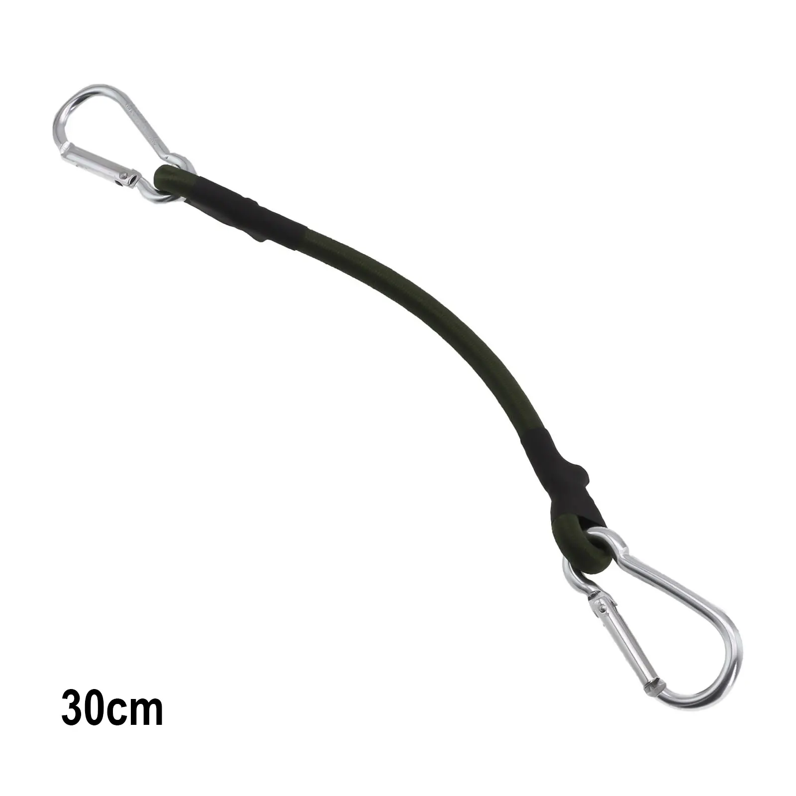 30cm/60cm/90cm/120cm Mountaineering Stretch Rope Carabiner Bungee Cords Karabiner Hook Cables Camping Climbing Stretch Rope