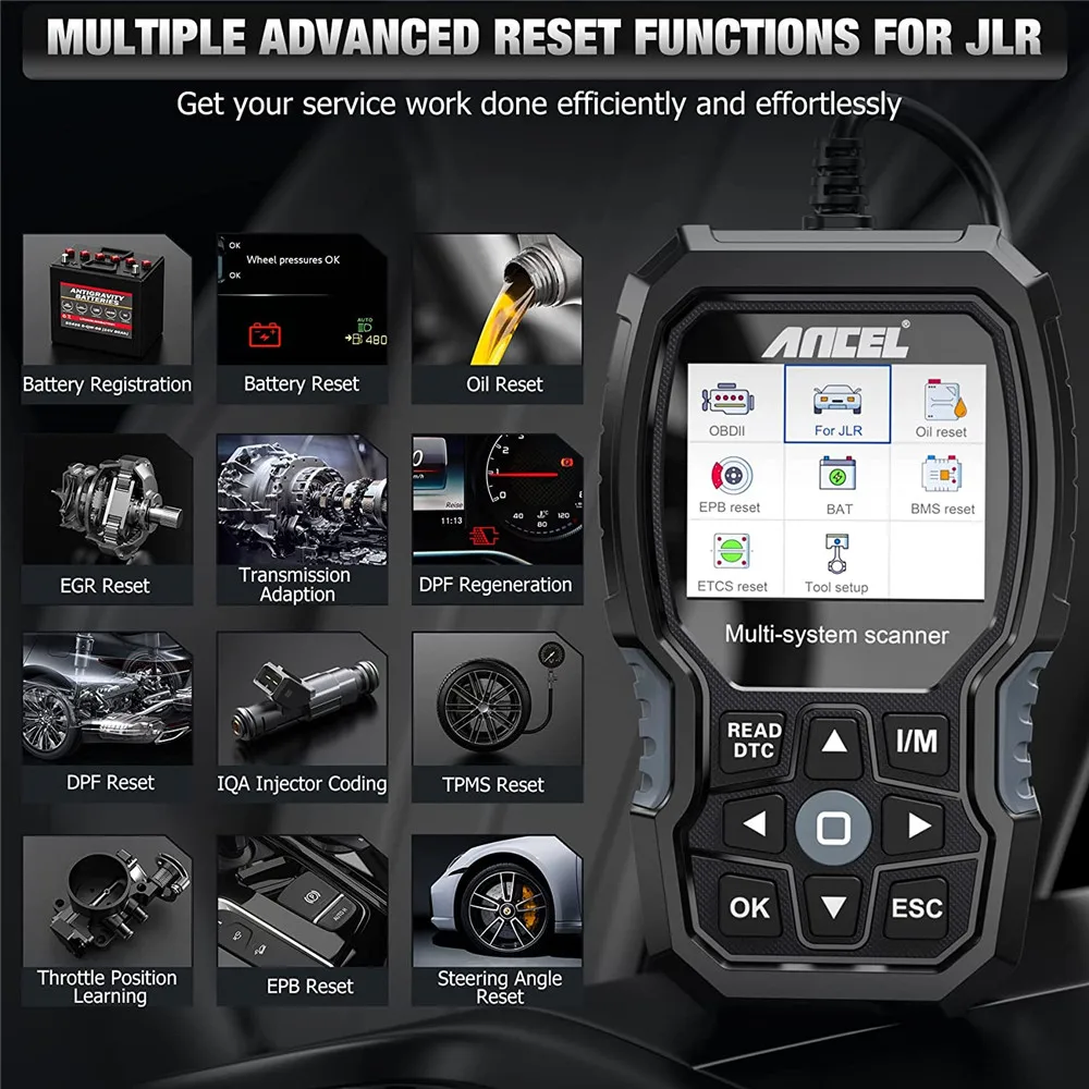 ANCEL LD700 Full OBD2 Diagnostic Tool For Land Rover Jaguar All Systems Automotive Professional Code Reader Scanner Check Engine