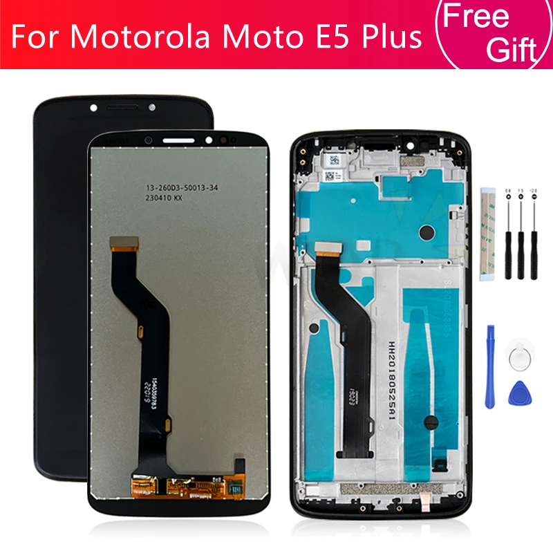 For Motorola Moto E5 Plus LCD Display Touch Screen Digitizer Assembly For Moto E5 Plus Screen With Frame Replacement Parts 6.0\