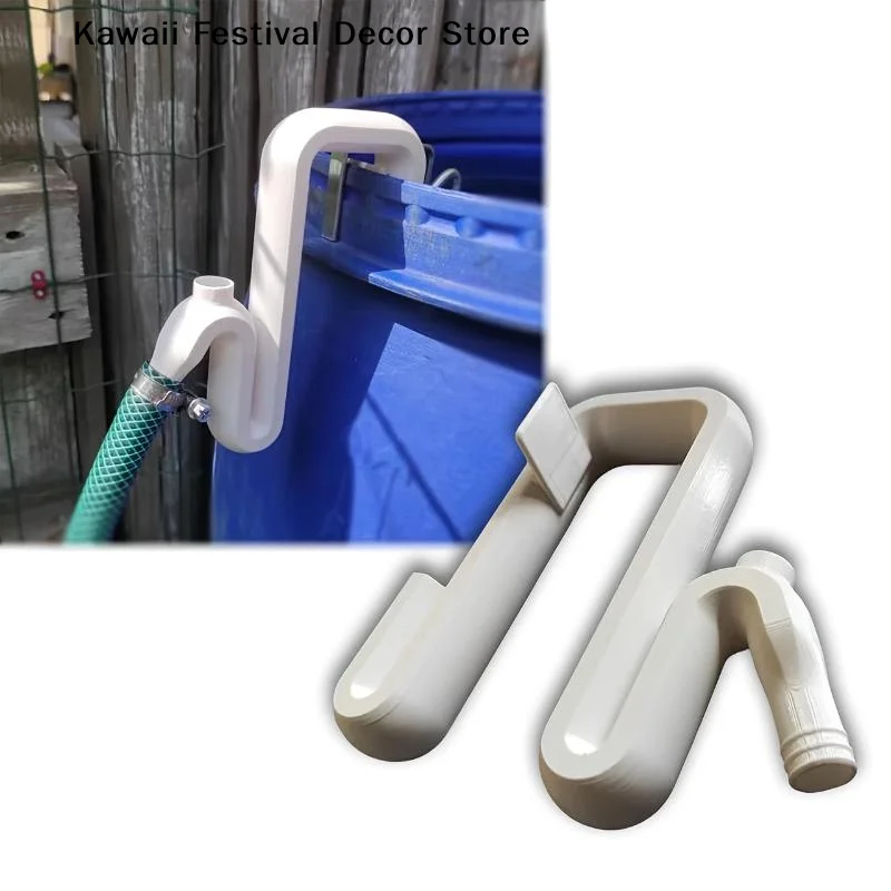 【K】Self Priming Siphon Hose No-Drill Overflow Pipe Auto Drain And Fill Rainwater Transfer Overflow Pipe Tools Garden Hose Hook