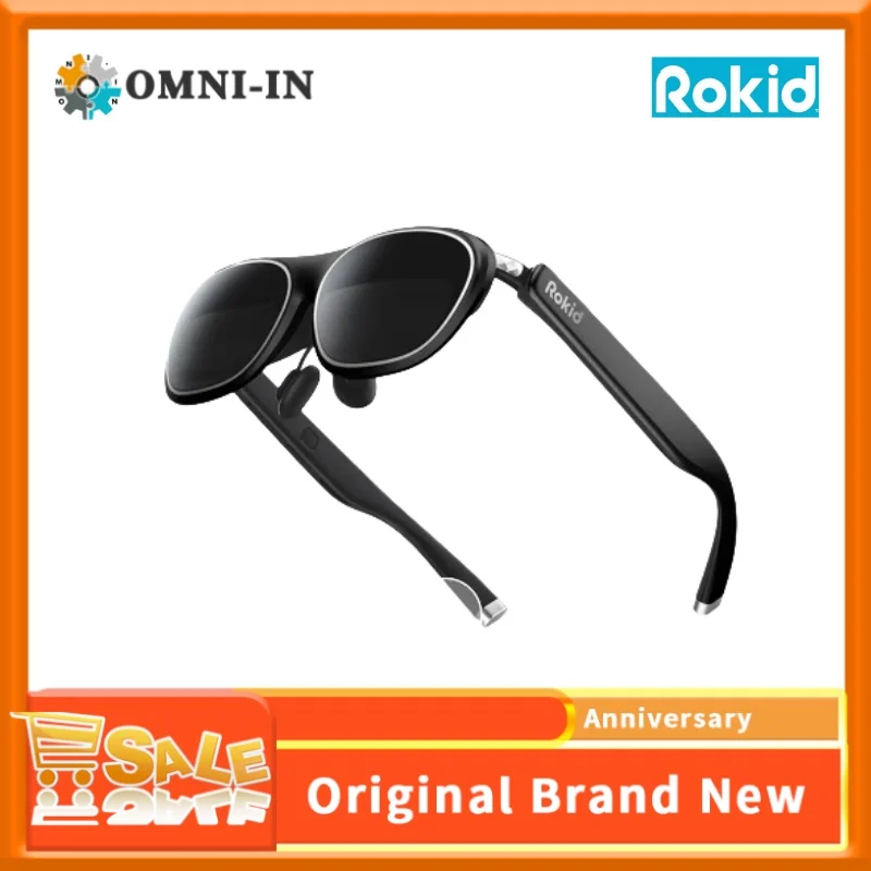 

Rokid AR Lite, Your First AR Glasses for Spatial Computing 3DoF System Gaming Productivity Portable 300" Screen Rokid max2