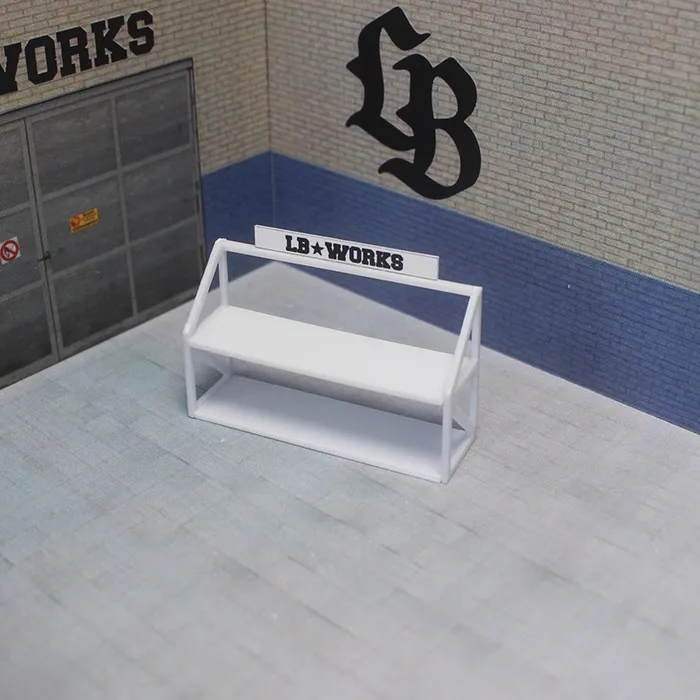 1:64 Scenes Props LBWK Series Parking Lot Mini Garage Service Bay Diorama Part