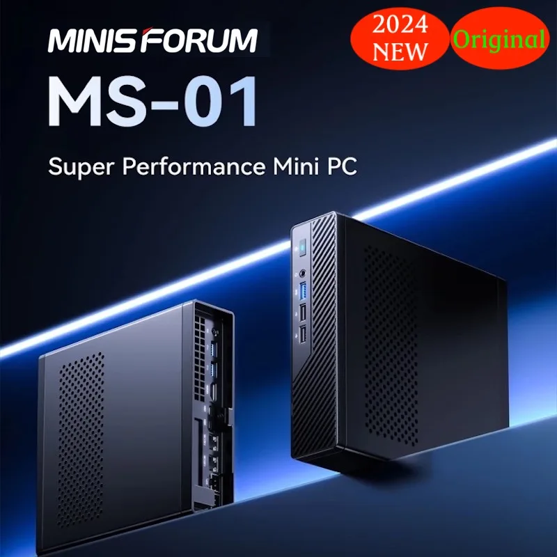 

Ready Stock! Minisforum MS-01 Mini PC Intel Core i5-12600H/i9-13900H,vPro Enterprise Support DDR5 5200Mhz Ethernet Gaming PC