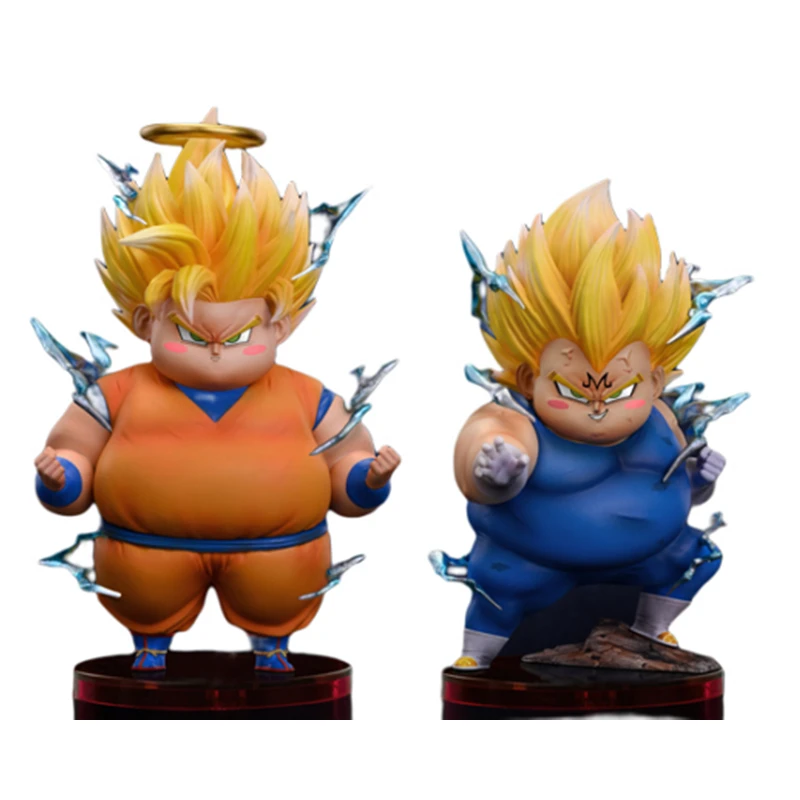 9Cm Gk G5 Studio Dragon Ball Z Obesity Series Son Goku Kakarotto Majin Vegeta Anime Action Figure Statue Model Garage Kit Toys