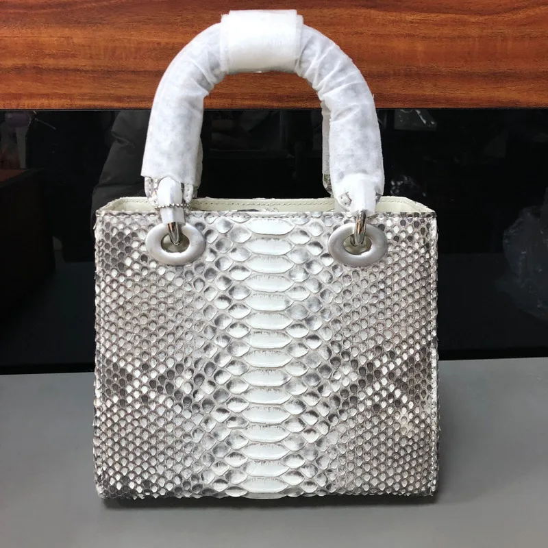 New Item Medium Classic Fashion Women's Handbags Snake Skin Leather Trendy Daifei Single Shoulder Crossbody Bags Top-handle Bags