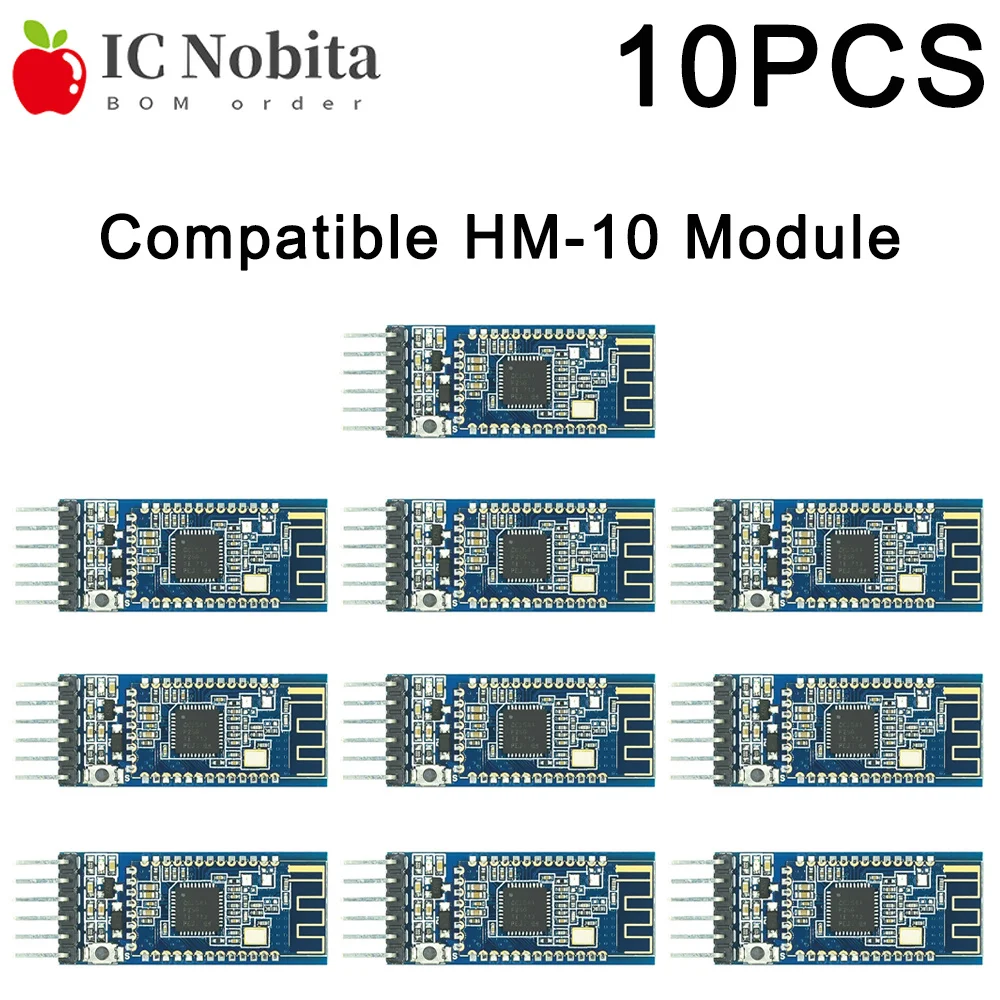 10PCS HM-10 BLE 4.0 Bluetooth Compatible Module CC2540 CC2541 Serial Wireless Transceiver for Arduino iOS