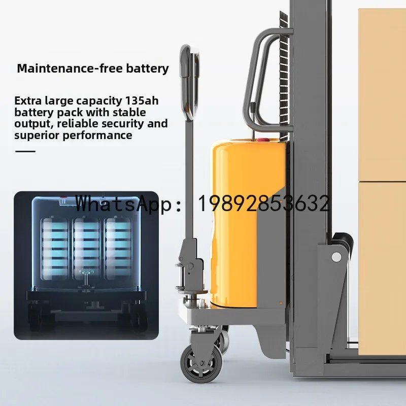 

JX Semi-Electric Pallet Truck Unloading Handling Lifting Forklift Pallet Stacker Pallet Loader Workshop Factory