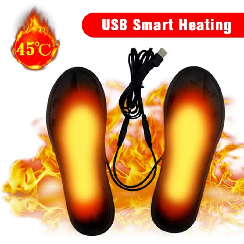 Winter Warme USB Beheizte Einlegesohlen Schuh Elektrische Fuß Erwärmung Pad Füße Wärmer Socke Pad Matte Winter Outdoor Sport Heizung Einlegesohle