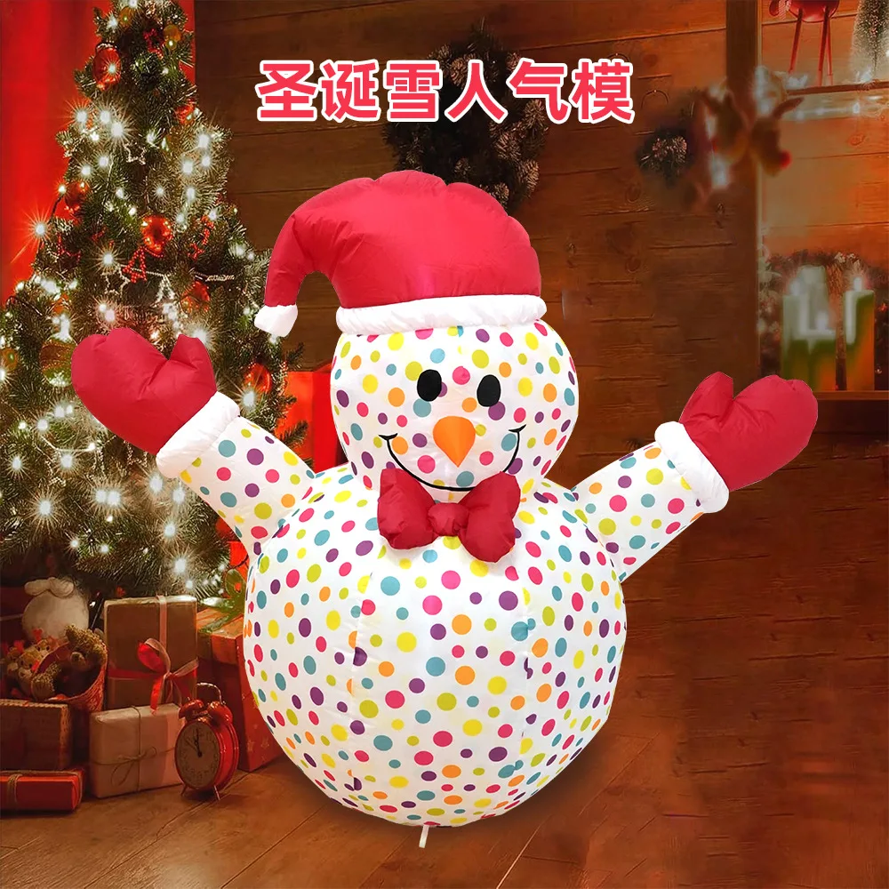 

Christmas Snowman Decor LED Polyester Indoor Outdoor Holiday Decoration for Mall