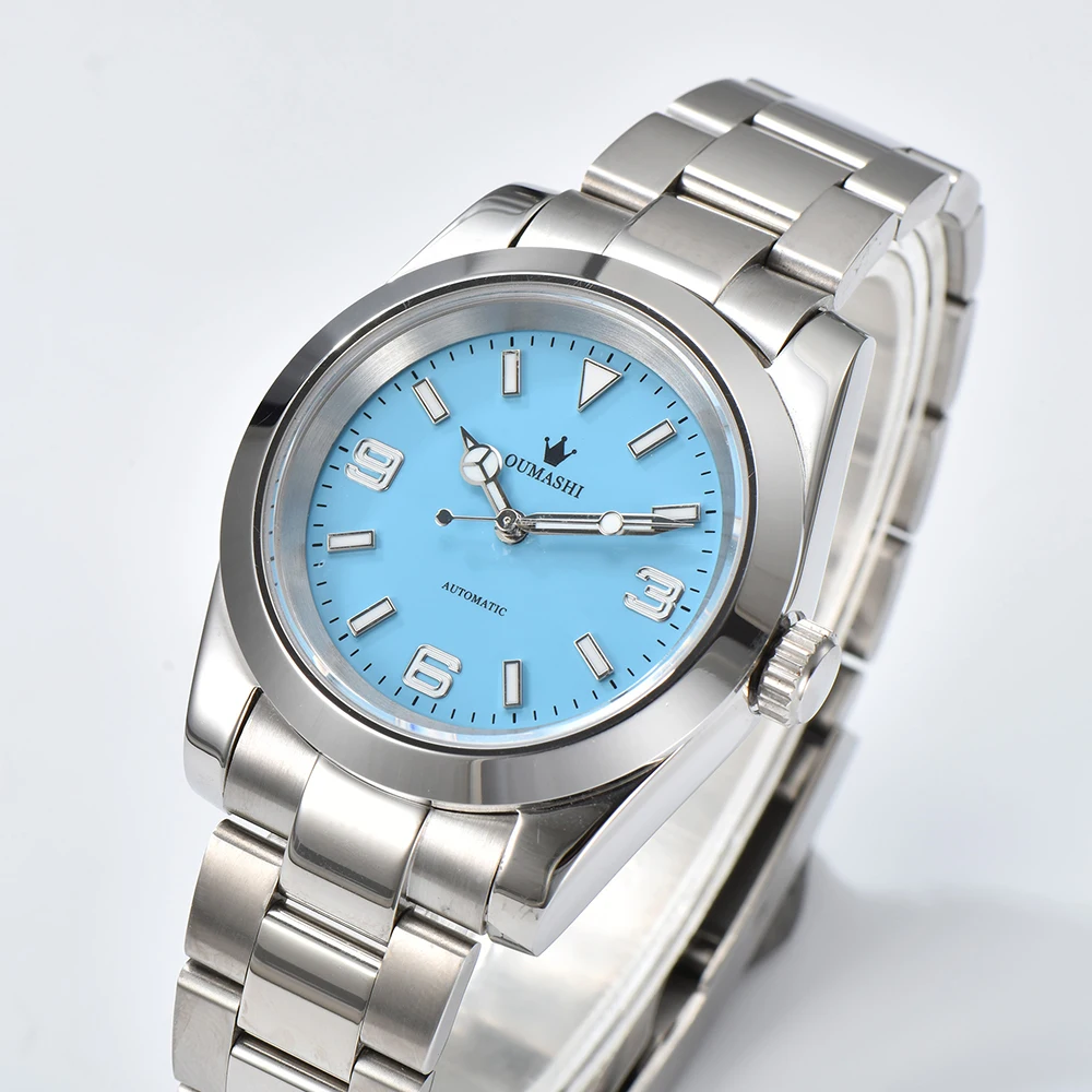 Мужские часы OUMASHI 39 мм, подходит для часов NH35/NH36, автоматические механические часы из нержавеющей стали для отдыха, высококачественные часы