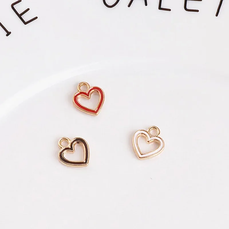 

Элегантные и нишевые ювелирные аксессуары своими руками, модные аксессуары для одежды из золотого сплава и красочные аксессуары в форме сердца