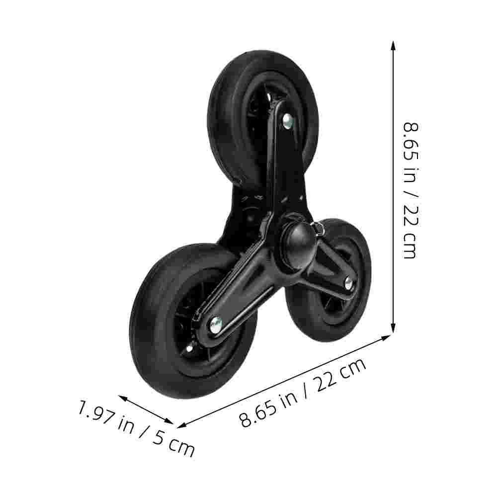 عجلة تسلق درج ثلاثية ، عجلات عربة مريحة ، عجلات تسوق