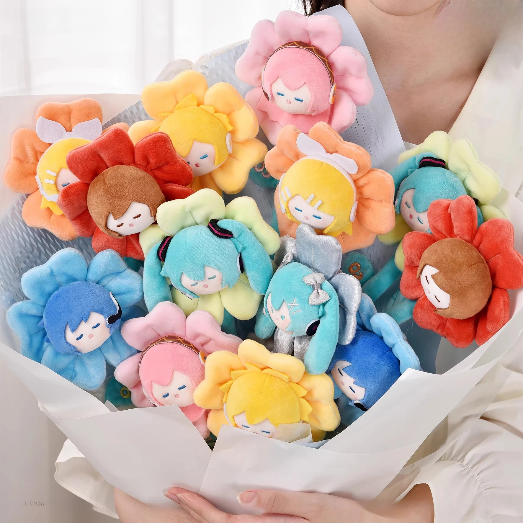 

Hatsune Miku Plush Bouquet Flower New Cute Anime Gift for Birthday Holiday Festival Celebrations