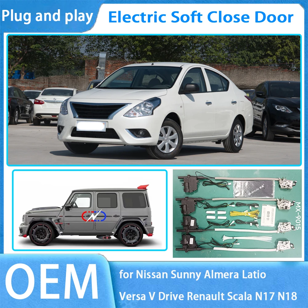 for Nissan Sunny Almera Latio Versa V Drive Renault Scala N17 N18 OEM Car Soft System Automatic Electric Auto Pull Power Latch