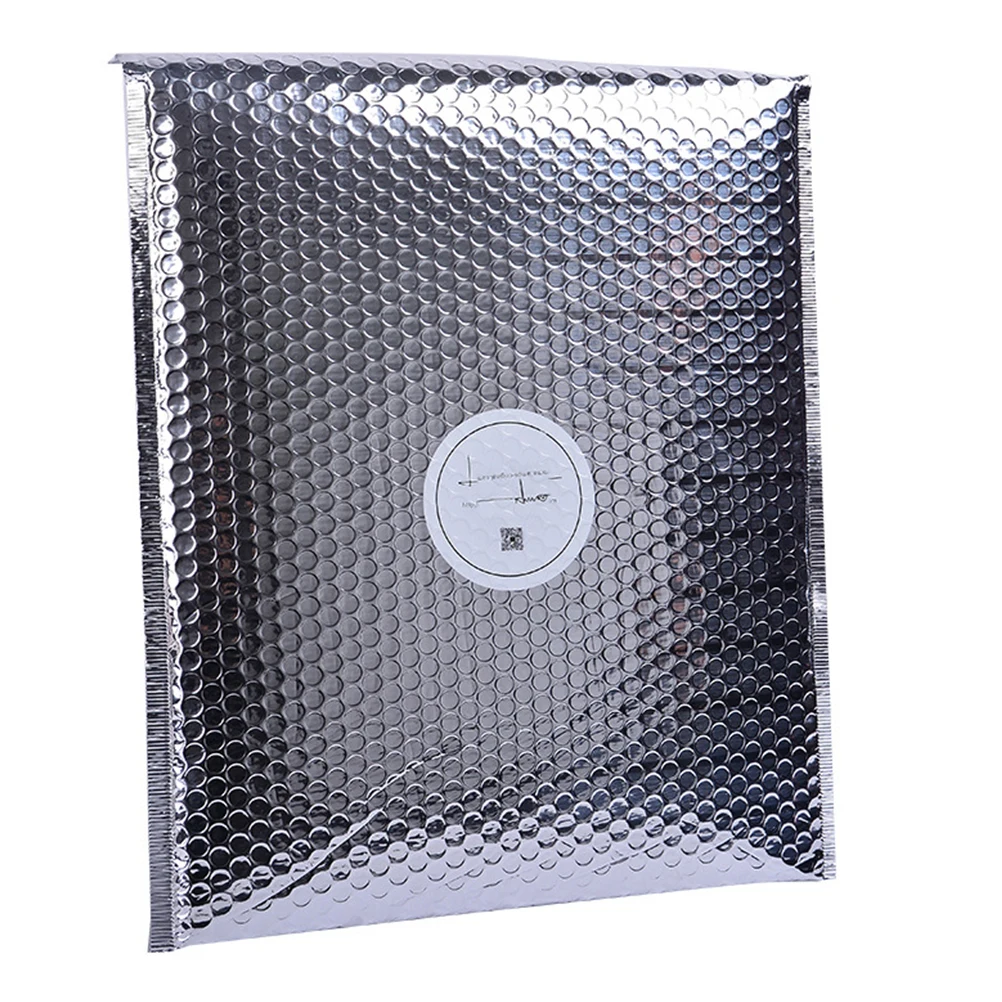 50Pcs Aluminum Film Silver Bubble Envelope Shockproof Waterproof Lightweight Mailing Bag Self-Adhesive Seal for Office School