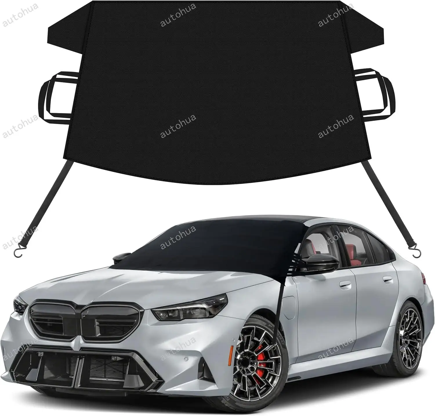

Car Snow Cover for BMW 3 5 7 Windshield Cover for Ice Snow with Heavy-Duty 600D Oxford Car Cover, Waterproof & Anti-Slip,