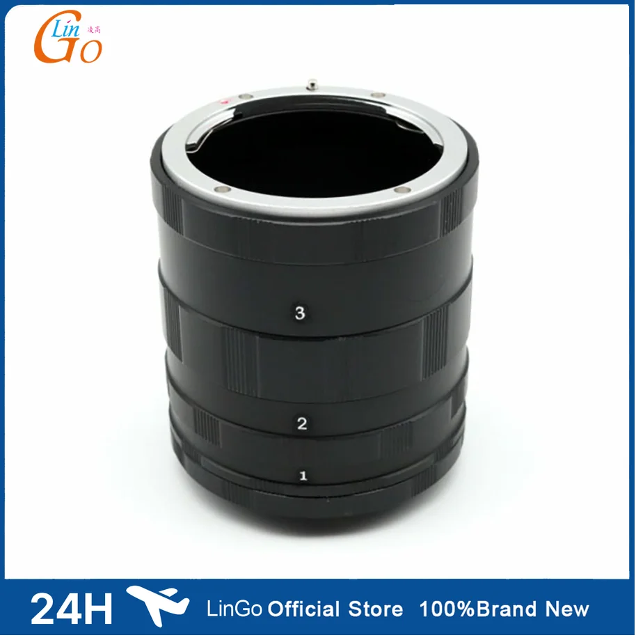 LinGo Macro Extension Tube Ring For Nikon AI AF DSLR & SLR Camera High Quality Metal Extension Ring