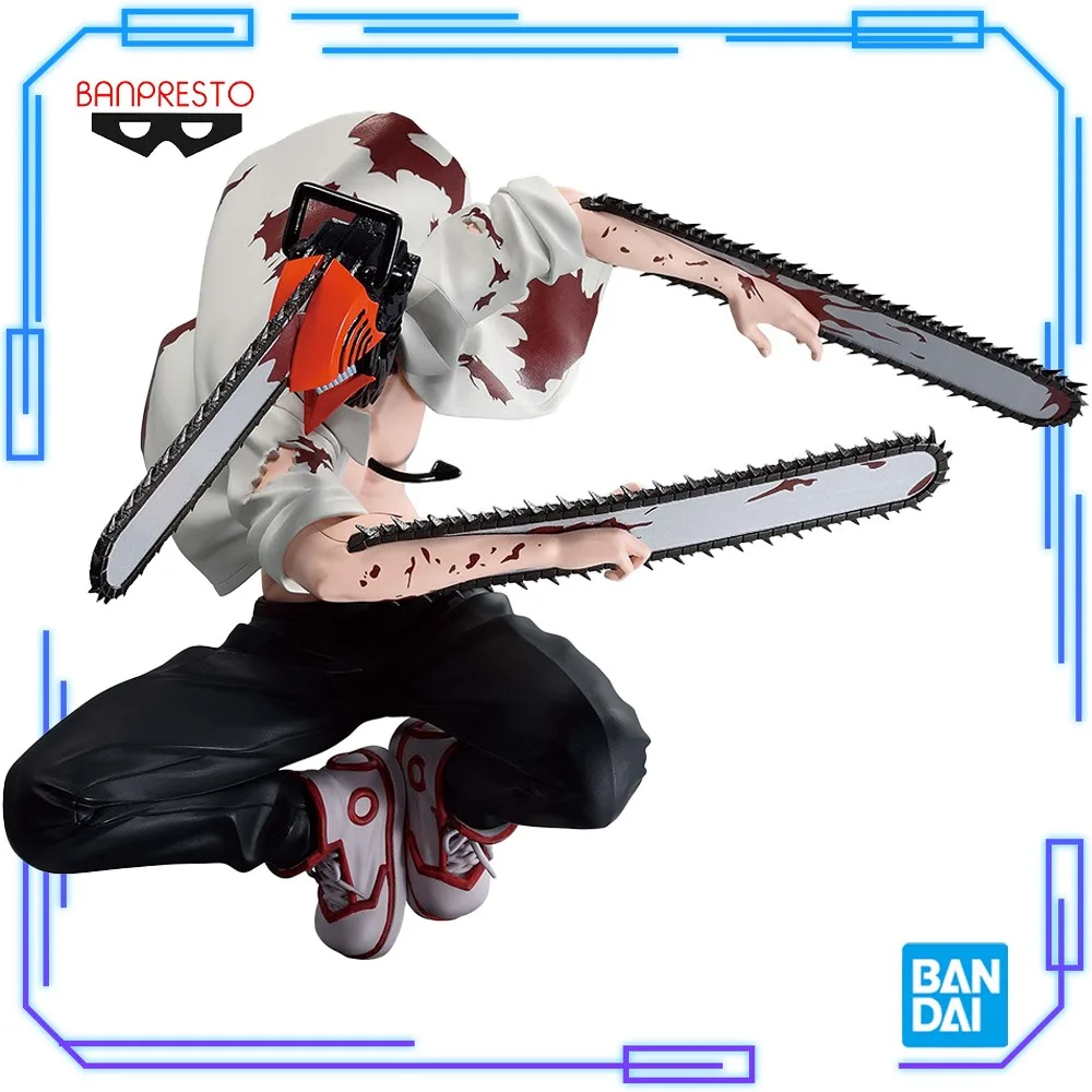 

In Stock Bandai Original Genuine Banpresto Vibration Stars Chainsaw Ⅱ Man Denji Pochita 11cm Collections Model Toy Figures Gift