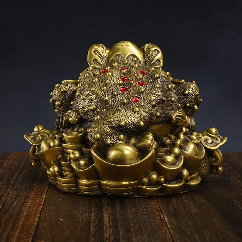 Brass Daily Progress Golden Toad Copper Craft Gift Manufacturer Wholesale