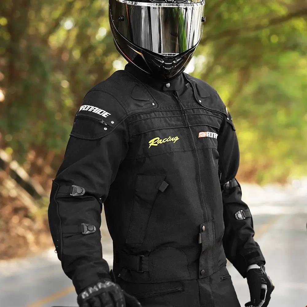 Men 's Wear-Resistant Motorcycle Pants Anti-Fall Motorcycle Protection Equipment Warm Black Motocross Pants Outdoor Riding Pants