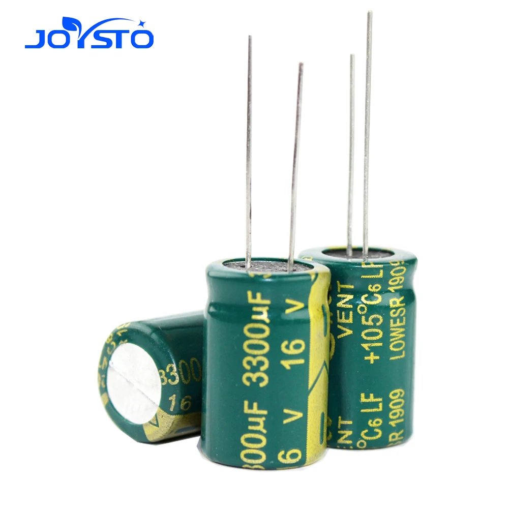 10 pcs Aluminum electrolytic capacitor 3300 uF 16 V 10 X 25MM  13 * 20MM Radial Electrolytic kapasitor