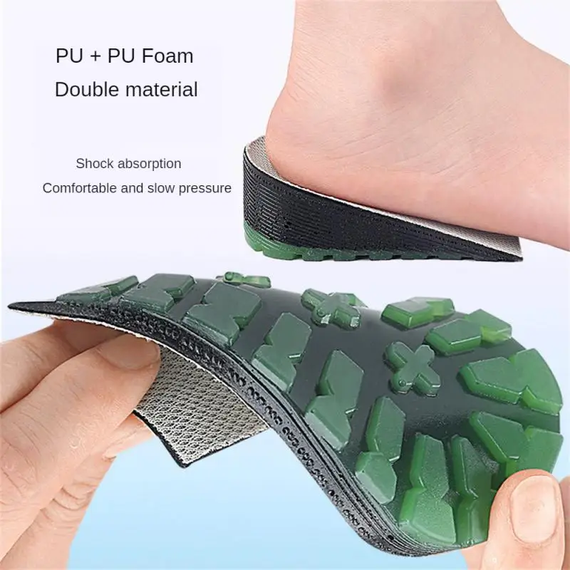 

1.5-3.5cm Memory Foam Insoles For Shoes Men Height Increase Templates Breathable Sweat-absorbent Insoles For Feet Running Insole