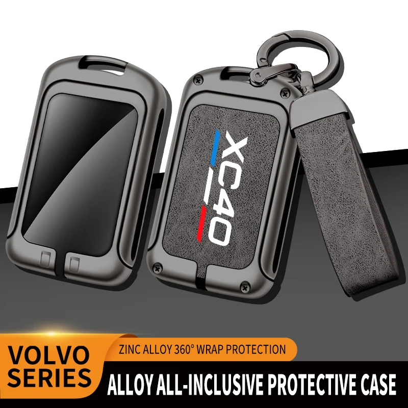 

Car TPU Zinc Alloy Key Case Bag For Volvo XC40 AWD B3 B4 T3 T4 T5 Car Key Chain Metal Key Shell Interior Decoration Accessories