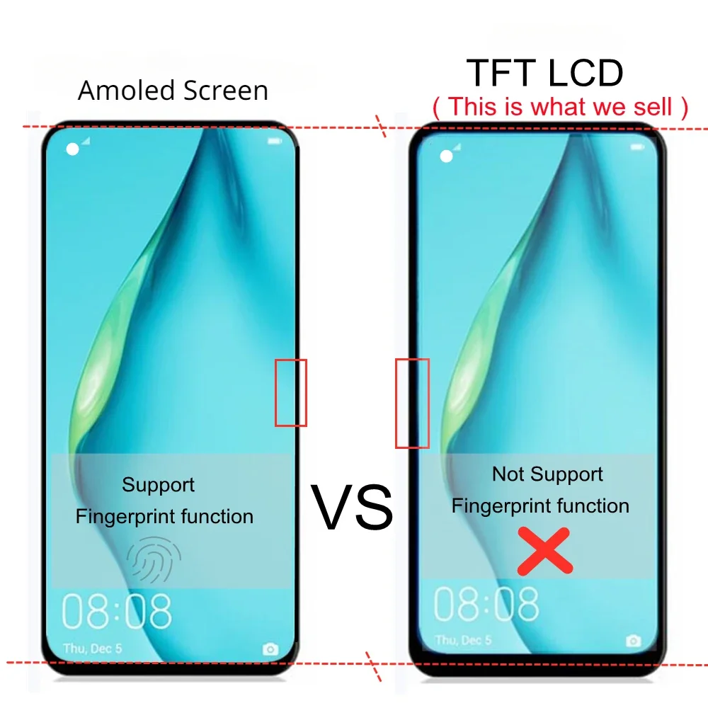 6.43'' TFT For Oppo Reno5 F Reno 5 F LCD Display Screen Touch Panel Digitizer For Reno5 Z 5Z Reno5 F 5F lcd CPH2217 CPH2211