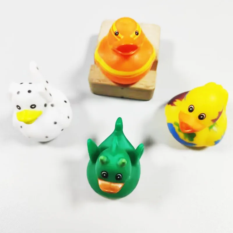 30pcs Kids Rubber Duck Toddler Toy Cute Duck Baby Bath Toys Summer Beach Shower Game Toy Birthday Gift For Children