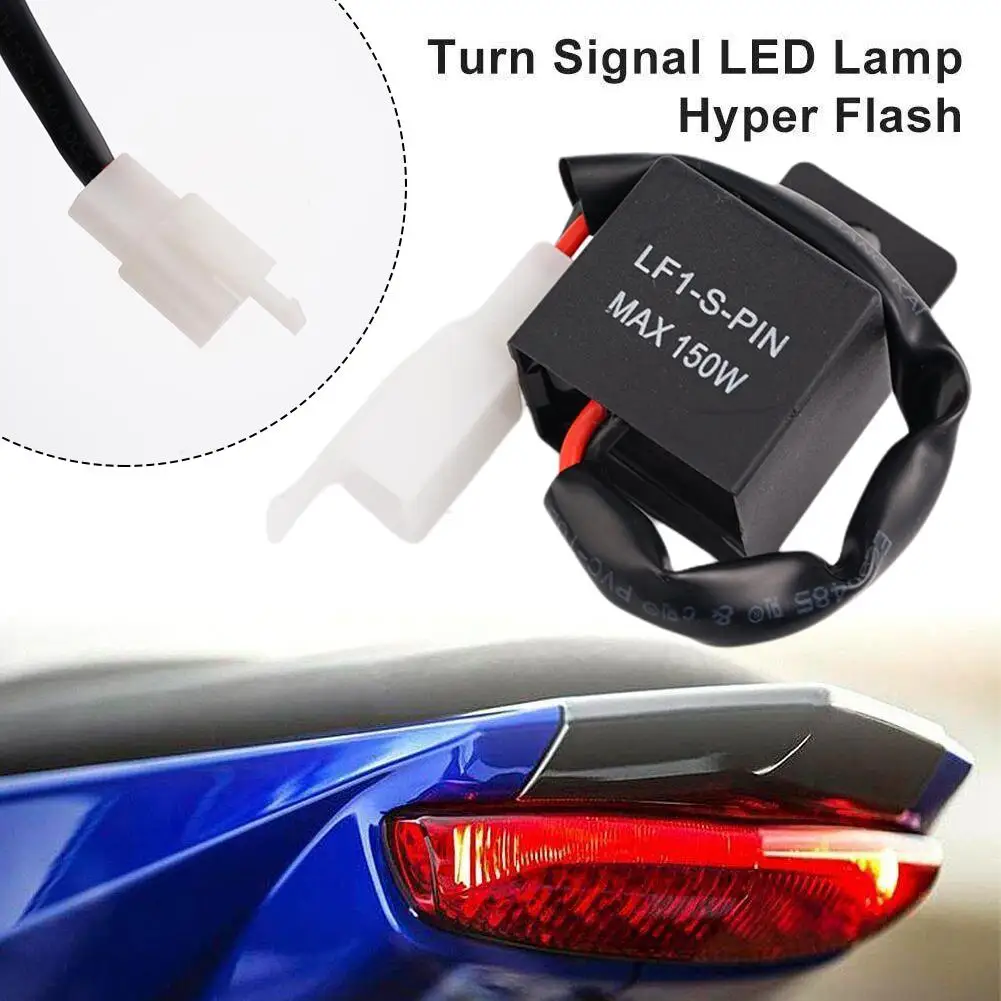 2PIN With Wire Sealing Adhesive Flasher Relay Motorcycle Turn Signal Flasher 12V LED Flasher Light Relay V3L5 image 3