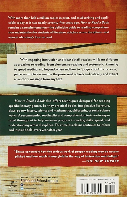English Original How to Read a Book The Classic Guide To Intelling Reading Improve Your Reading Speed