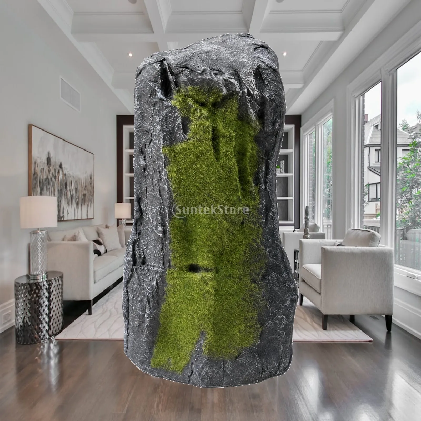 Easy Clean Fiberglass Landscape Resin Stone for Outdoor Placement Artificial Decorative Garden Rock