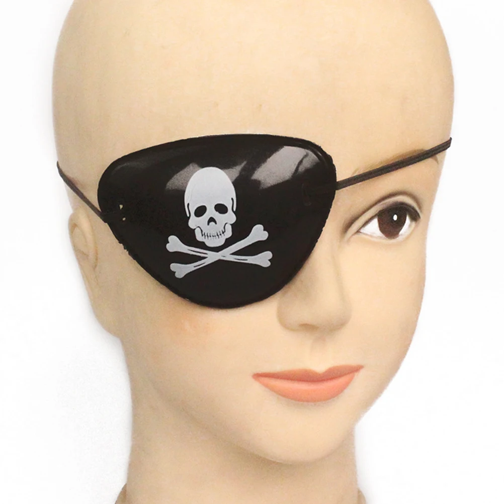 

12 Pcs Pirate Blindfold Eye Mask for Party Mardi Gras Masquerade Patches Kids Masks Novelty Plastic Cosplay Child