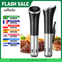 Wancle Vacuum Sous Vide Cooker IPX7 Waterproof Heater Immersion Circulator Slow Cooker with Digital Display Reservation Function