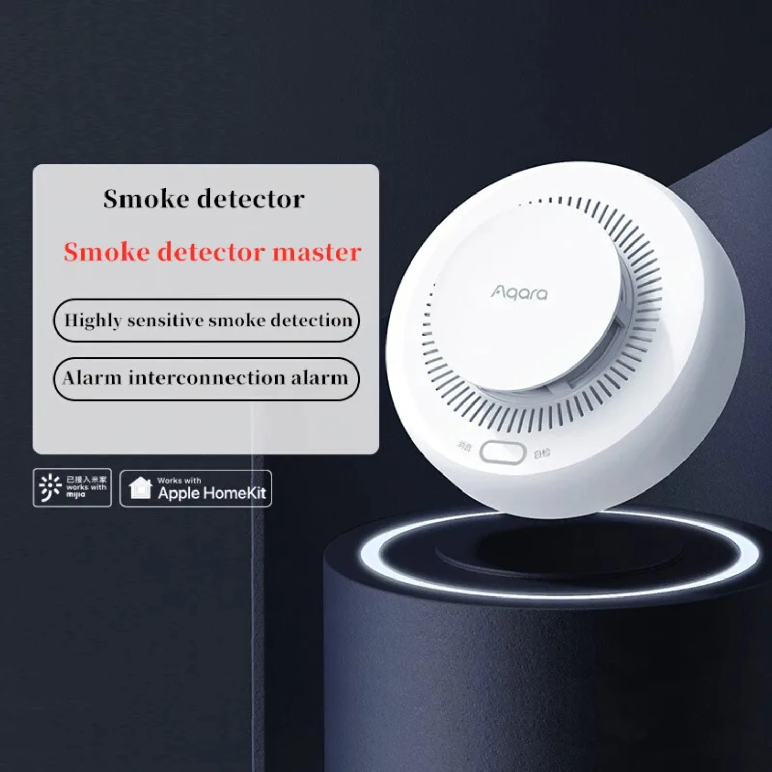 Rookmelder Zigbee Smart Fire Alarm Monitor Sound Alert Beveiliging APP Afstandsbediening voor Mi Homekit