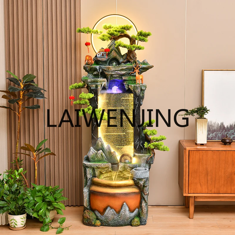 

Chinese-Style Rockery Water Landscape Fengshui Ball Circulating Water Lucky Decoration Living Room Water Curtain