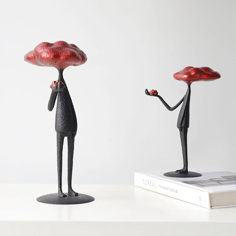 

Modern simple metal figure ornament bookcase decoration living room TV cabinet entrance light luxury marble handicrafts