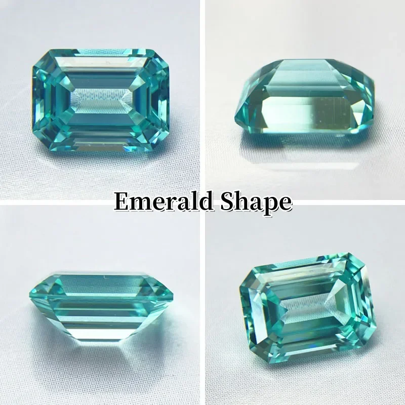 Laborgezüchteter Paraiba-Edelstein für DIY-Schmuckherstellung, runder Schliff, Einlegestein für Ring, Halskette, Armband, im Labor hergestellter Paraiba. – Detail 7