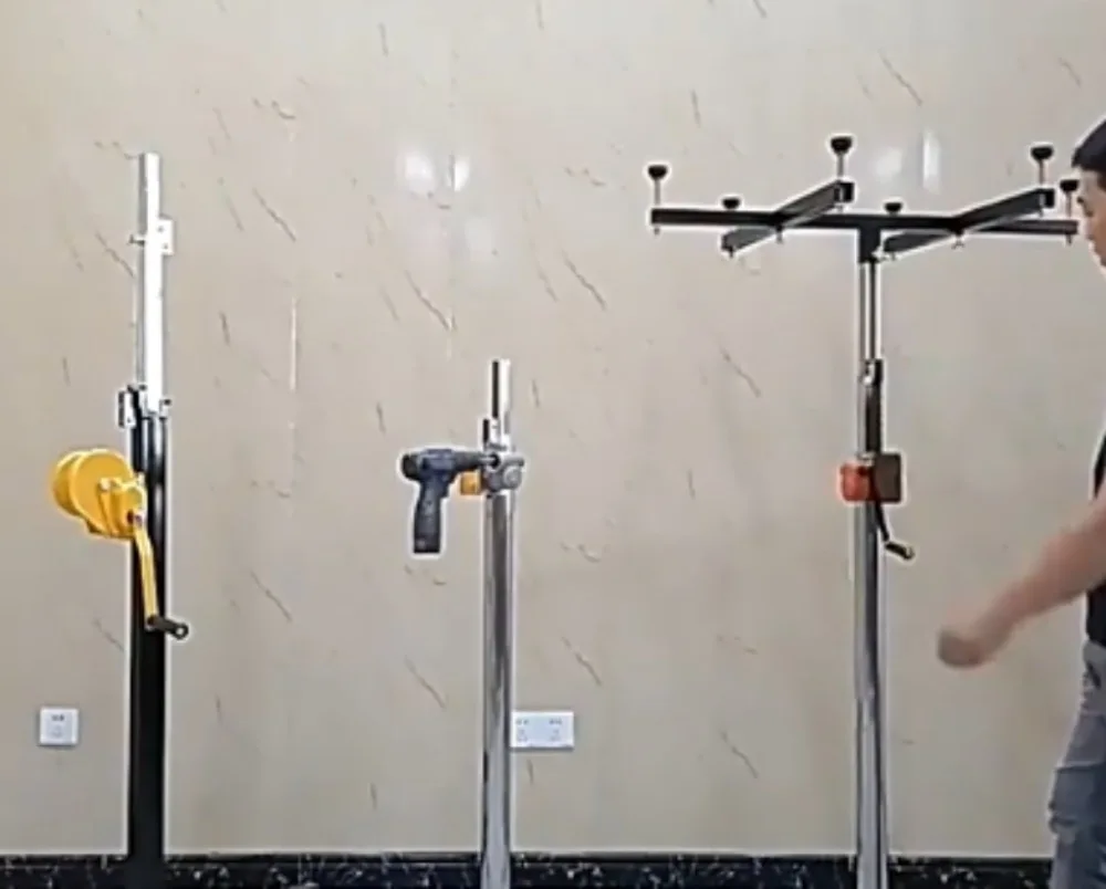 Wall-Mounted Cabinet Installation Support Equipment Air Conditioner Lifting Bracket with 2.5m Stroke