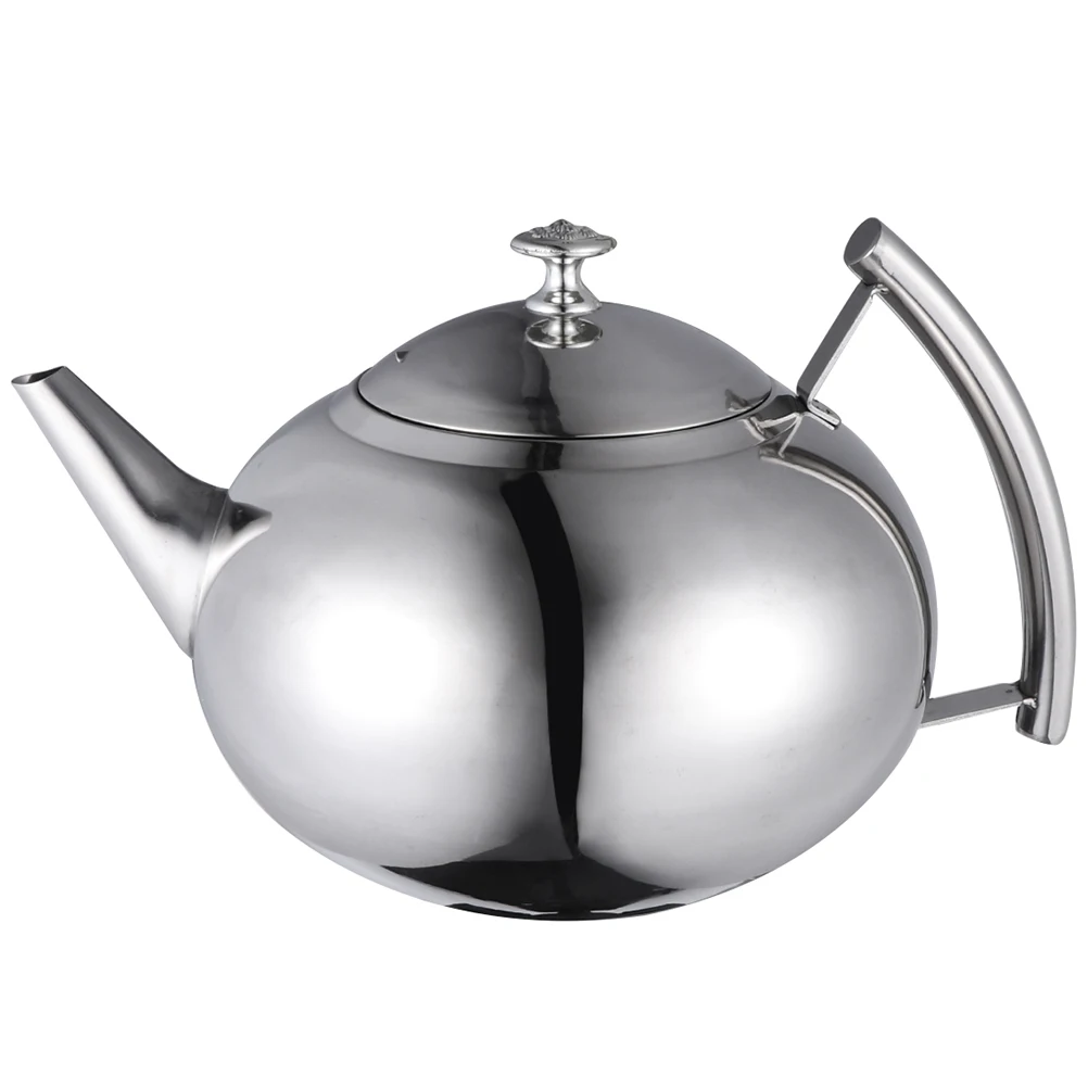 

Stainless Steel Teapot Hot Water Kettle NonMagnetic Quick Strain Easy Cleanup Longlasting Kitchen Barware