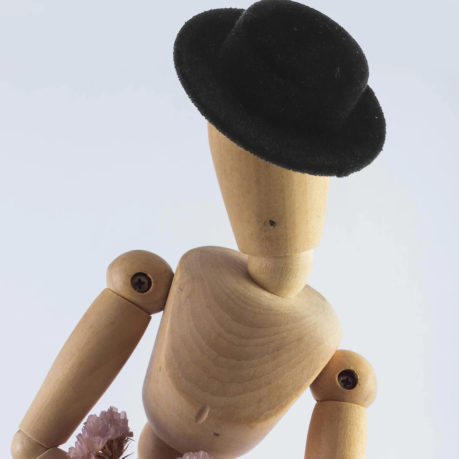 

30Pcs DIY Craft Material Mini Top Hats Christmas Snowman Hats Small Festive Hat Party Decoration Handicraft Accessories