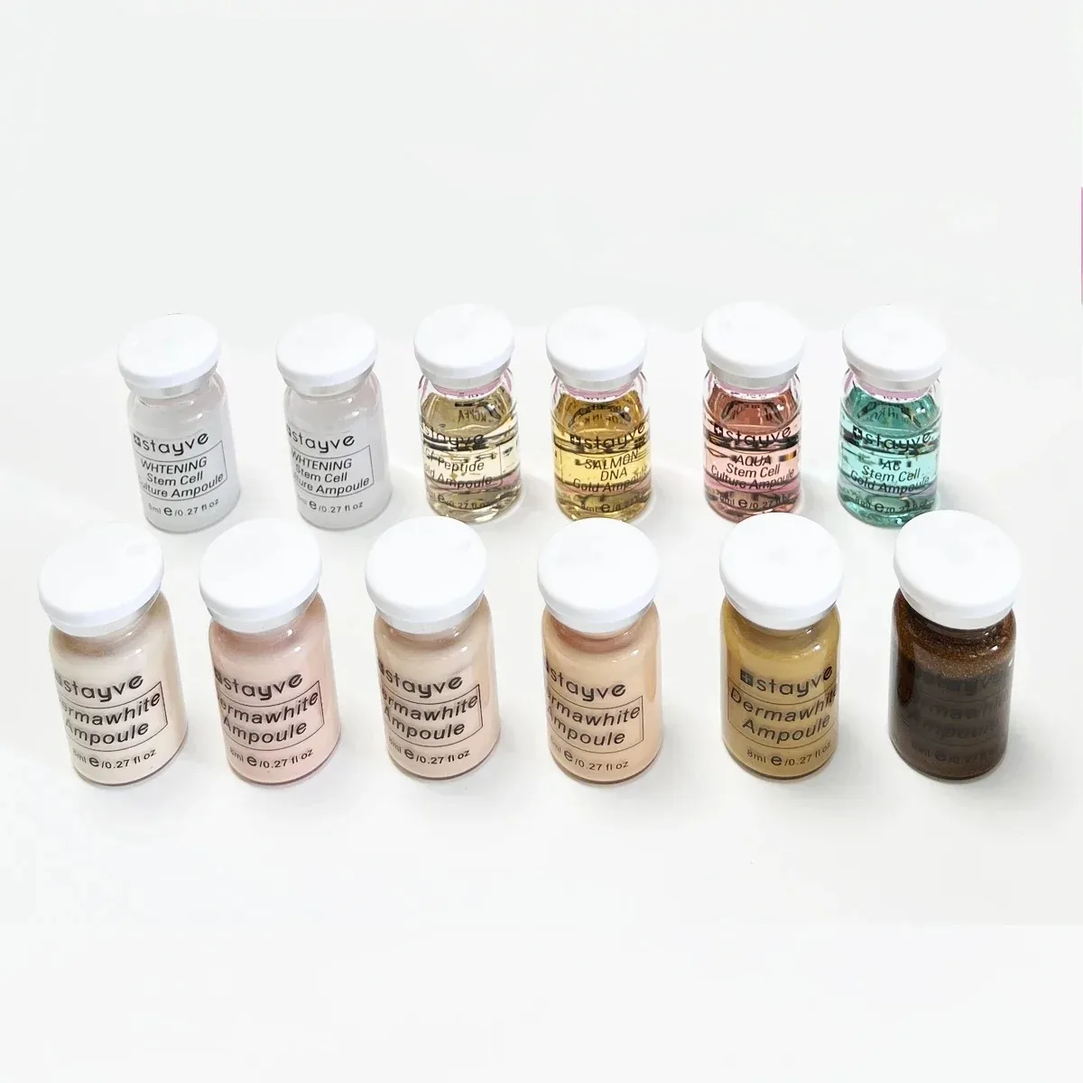 8ml Stayve BB Cream Glow Starter Kit for Liquid Foundation Niacinamide/Peptide Foundation Moisturizing Skin Care Beauty