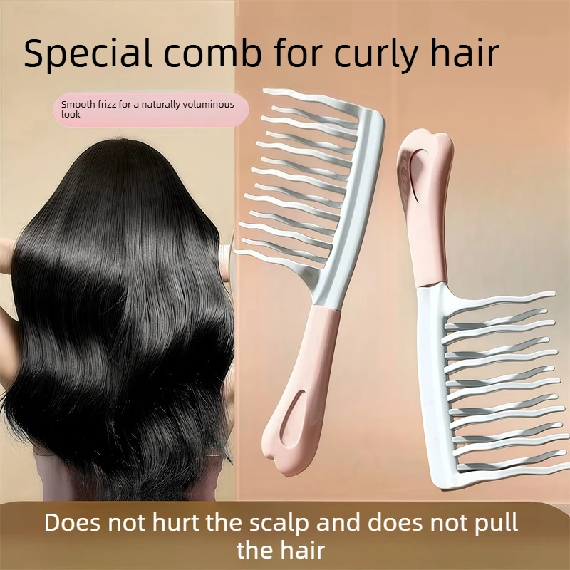 professional anti-static cylindrical bristle curly hair styling round comb nylon teeth roller comb Special for real hair wigs