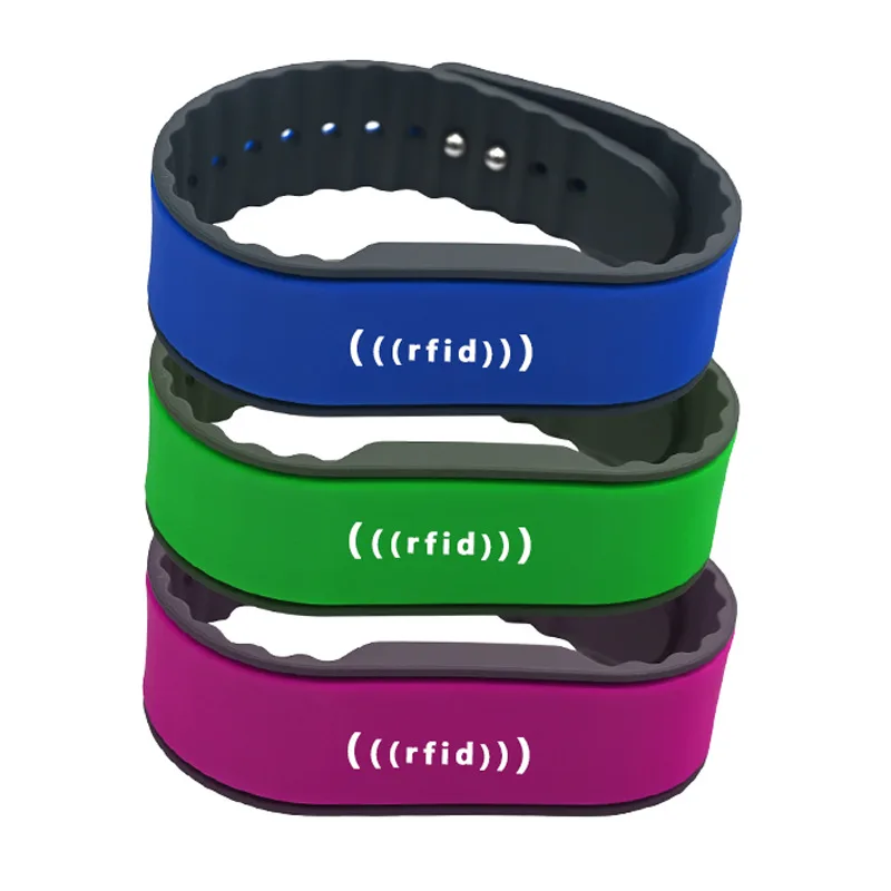 Customized Custom RFID Wristband Gym Badge Access Control Sensing Bracelet RFID Silicone Wristband Customization