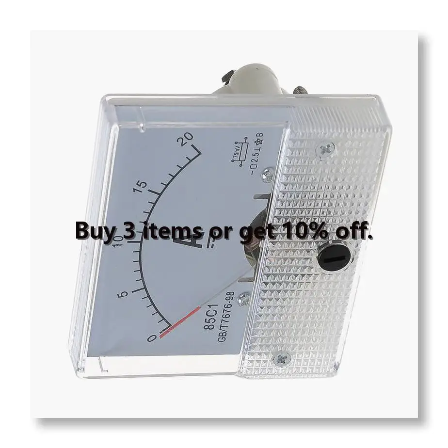 ✼New 20A Analog Ampere Panel Meter Current Amp