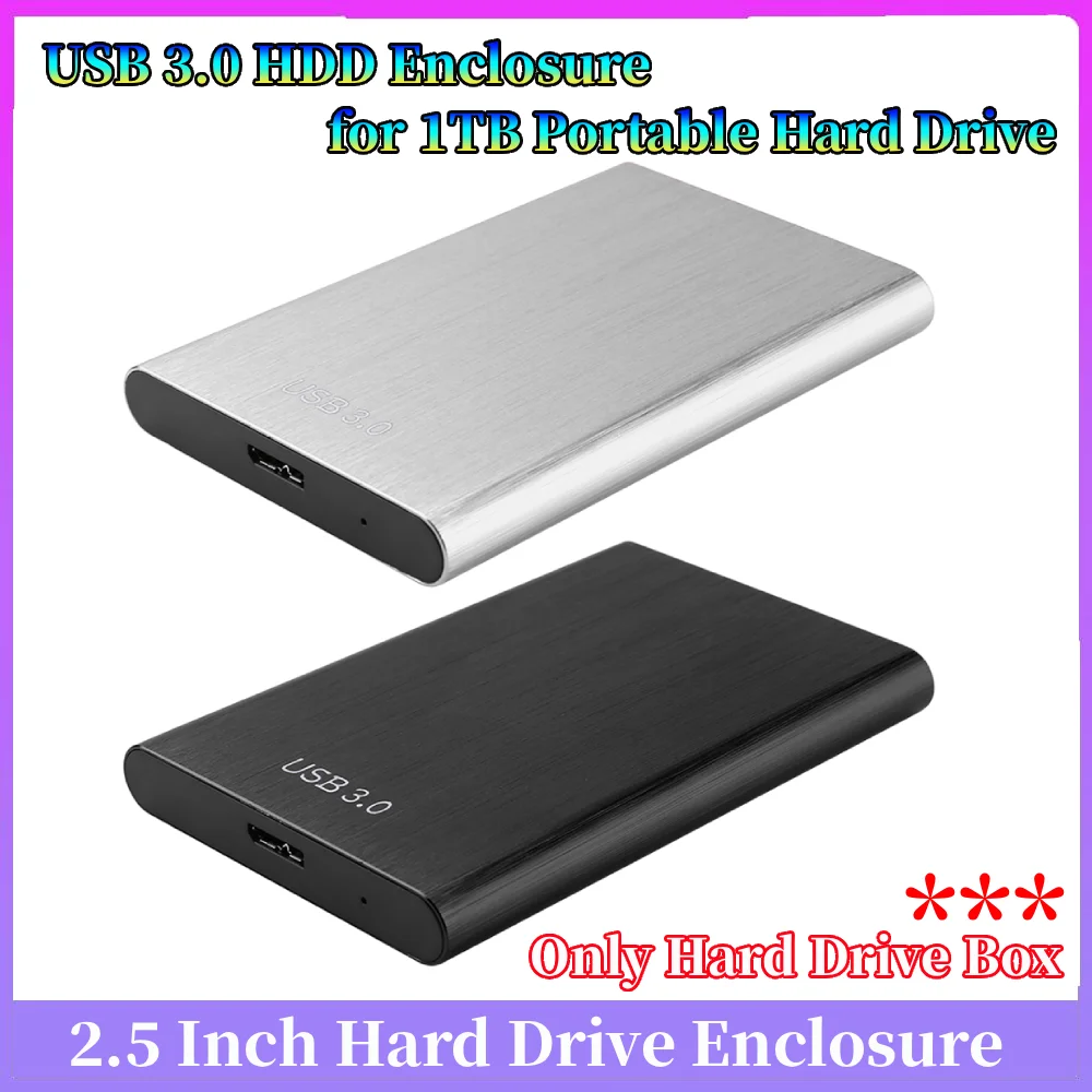 حاوية القرص الصلب الخارجي 2.5 بوصة، حافظة القرص الصلب الخارجية بواجهة USB 3.0، لصندوق حماية القرص الصلب المحمول سعة 1 تيرابايت